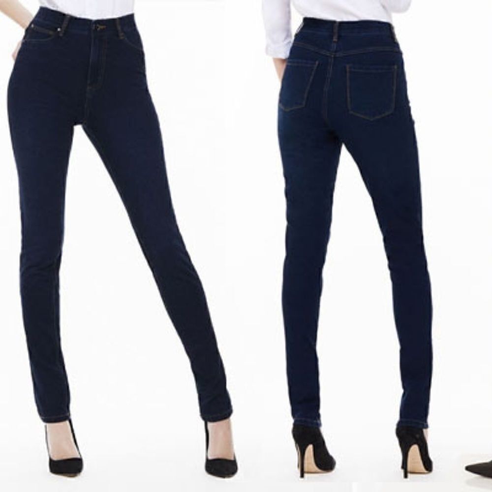 - NWT High Waist Dark Wash Jeans - Picture 1 of 8
